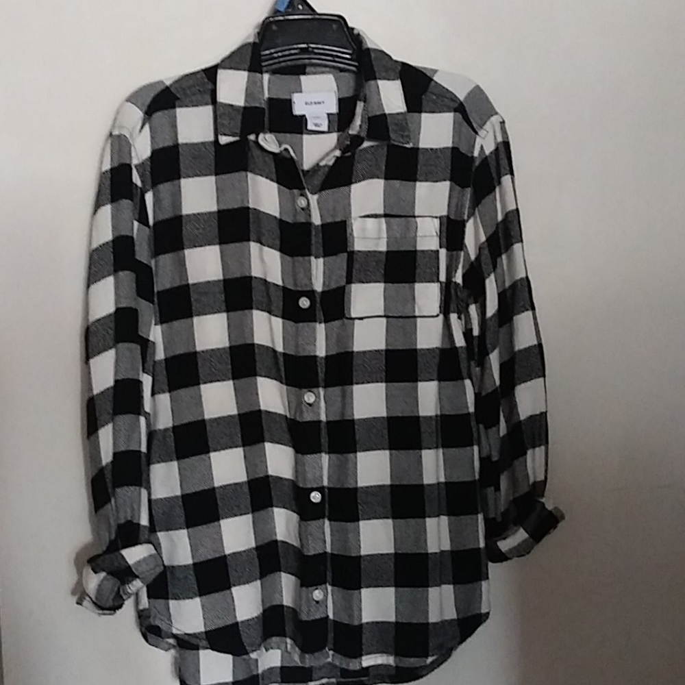 Black and White Plaid blouse